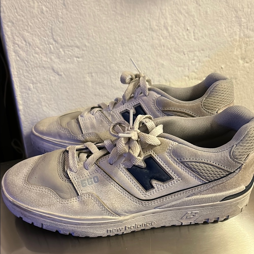 New Balance Athletic Shoes in White and Navy